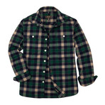 Campfire Flannel Shirt // Green Plaid (XL)