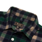 Campfire Flannel Shirt // Green Plaid (S)