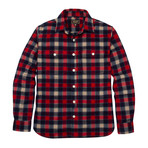 Campfire Flannel Shirt // Red Plaid (L)