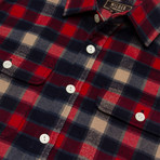 Campfire Flannel Shirt // Red Plaid (S)