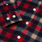 Campfire Flannel Shirt // Red Plaid (S)