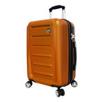 Moderno Hardside Spinner Luggage 2 Piece Set (Orange)