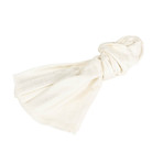 D-Check Silk-Wool Scarf // Off-White