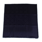 Cannage Silk-Wool Scarf // Navy Blue