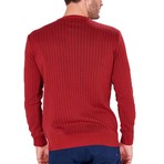Micro Pattern Sweater // Bordeaux (M)