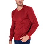 Micro Pattern Sweater // Bordeaux (3XL)