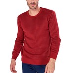 Micro Pattern Sweater // Bordeaux (2XL)