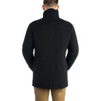 Cashmere + Fur Carcoat // Black (XS)