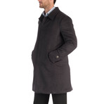 Winter Silk ¾ Length Coat // Gray Melange (XL)