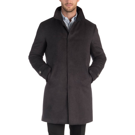 Winter Silk ¾ Length Coat // Gray Melange (XS)