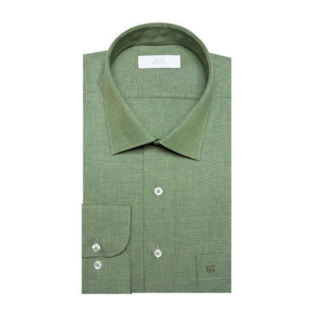 SR080 Classic Collared Shirt // Green (S)