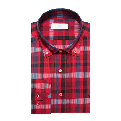 SR123 Collared Sport Shirt // Red (S)