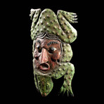Rare Mexican Copper Festival Mask in the Shape of a Frog // Mexico Early 20th Century CE