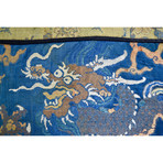 Imperial Silk Banner 5-Clawed Celestial Dragons // Qing Dynasty, China Ca. '1850-1910' CE