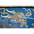 Imperial Silk Banner 5-Clawed Celestial Dragons // Qing Dynasty, China Ca. '1850-1910' CE