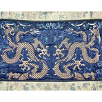 Imperial Silk Banner 5-Clawed Celestial Dragons // Qing Dynasty, China Ca. '1850-1910' CE