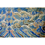 Imperial Silk Banner 5-Clawed Celestial Dragons // Qing Dynasty, China Ca. '1850-1910' CE