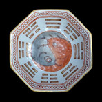 Chinese Pedestal Bowl with Bagua // Qing Dynasty, China Ca. '1850-1910' CE