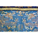 Imperial Silk Banner 5-Clawed Celestial Dragons // Qing Dynasty, China Ca. '1850-1910' CE