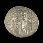 Antiochus VII Euergetes Sidetes Silver Tetradrachm // Seleucid Kingdom Ca. 138 to 129 BCE