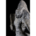 Granite "Dwarpalika" Temple Guardian // India Ca. 18th Century