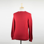 Zegna Sport // Cotton Blend Crewneck Sweater // Red (S)