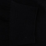 Ermenegildo Zegna // Wool + Silk Knit V-Neck Sweater // Black (Euro: 52)