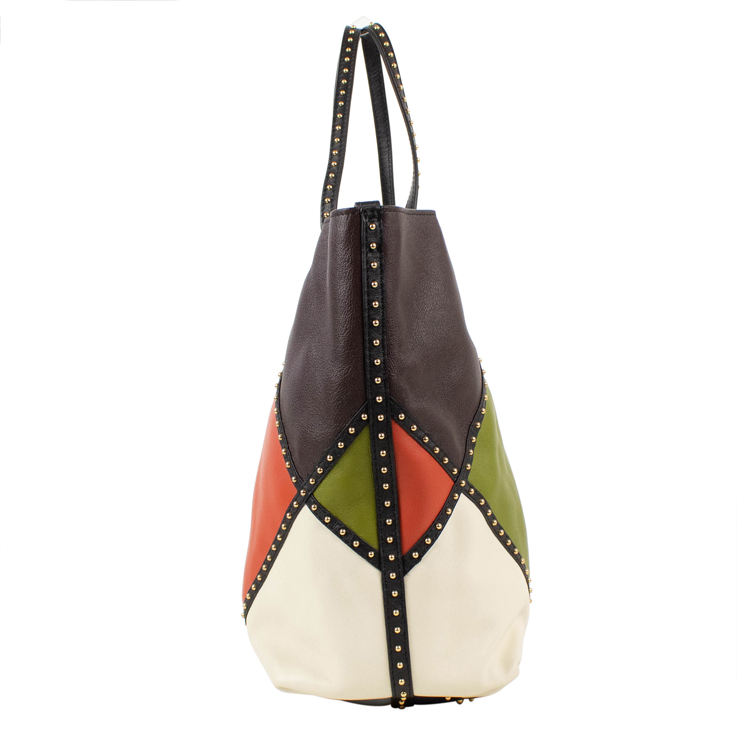 Valentino // Leather Studded Tote Bag // Multi-Color - Designer Handbags - Touch of Modern