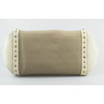 Salvatore Ferragamo // Studded Sofia Handbag // Beige