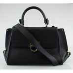 Salvatore Ferragamo // Leather Sofia Handbag // Black