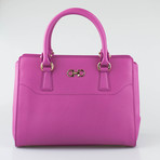 Salvatore Ferragamo // Small Double Gancio Tote Handbag // Pink