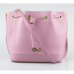 Salvatore Ferragamo // Millie Bucket Drawstring Handbag // Pink