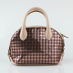 Salvatore Ferragamo // Sequin Mini Fiamma Handbag // Beige