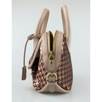 Salvatore Ferragamo // Sequin Mini Fiamma Handbag // Beige