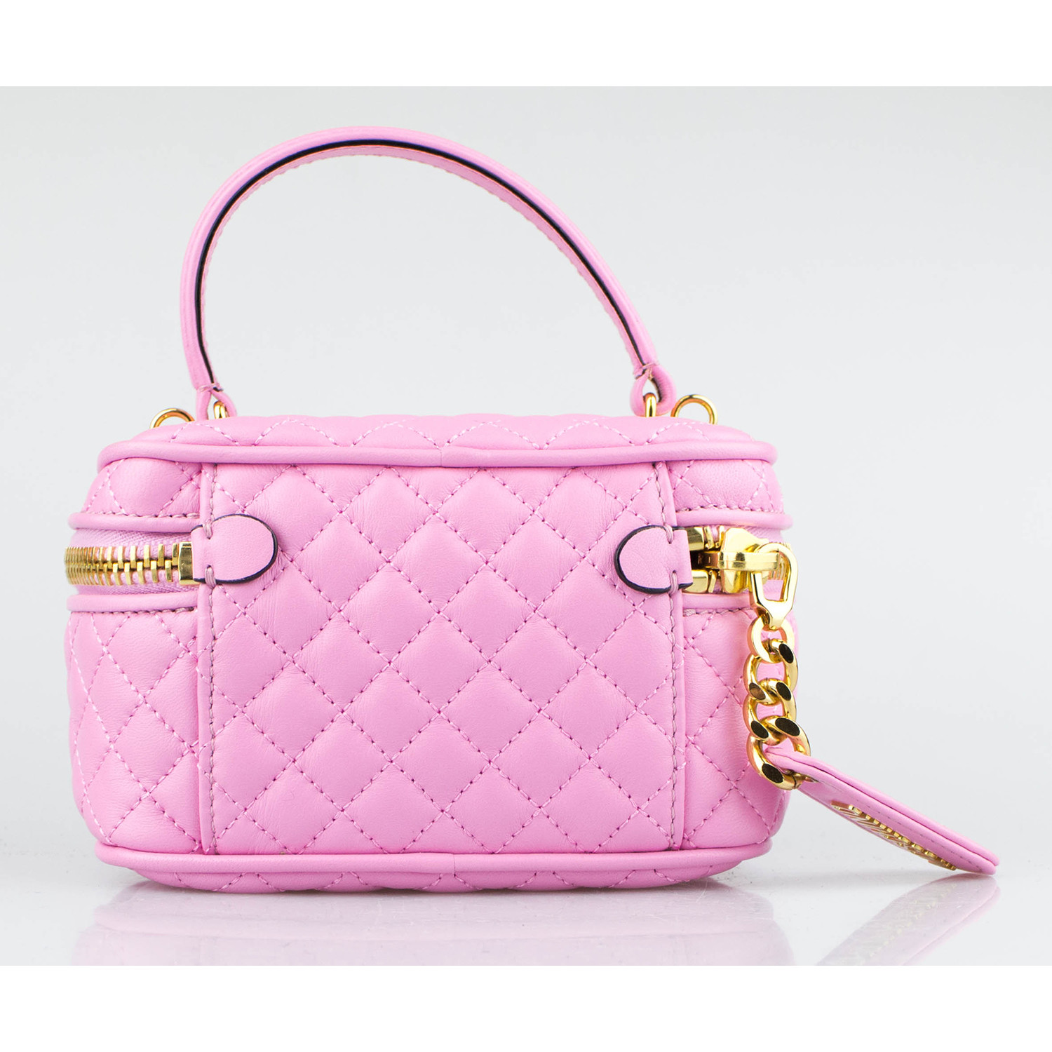 Moschino // Quilted Leather Crossbody Bag // Pink - Designer Handbags - Touch of Modern