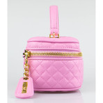 Moschino // Quilted Leather Crossbody Bag // Pink