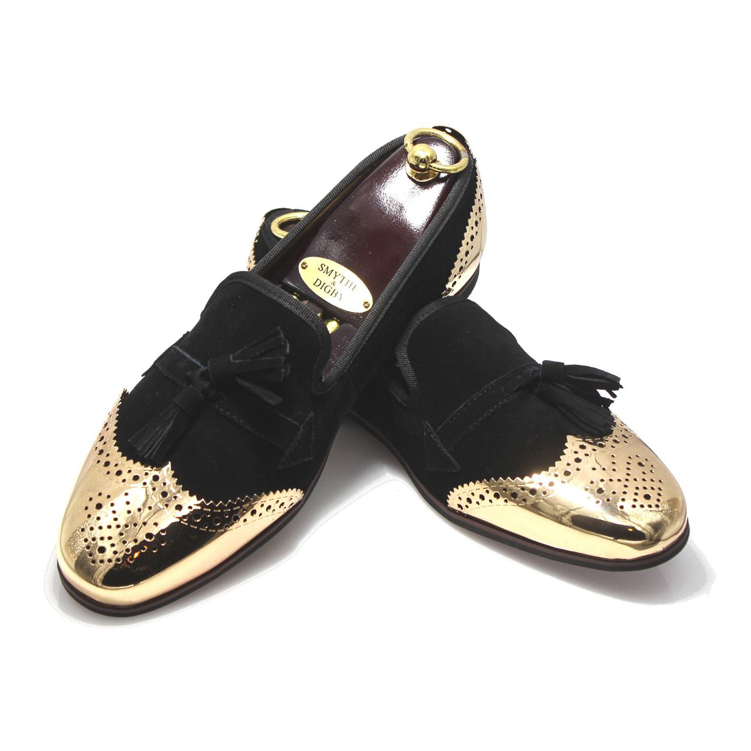 Gold Toe Loafer // Black + Gold (US: 8 