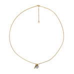Gold Pearl 'J'Adior' Long Necklace // Multi-Color