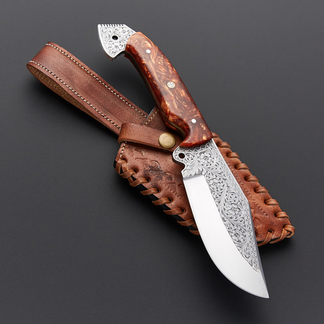 Engraved Hunting Knife // ENG-10