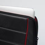 Scuderia Ferrari Protective Notebook Sleeve // Black + Red Piping (11")