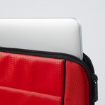 Scuderia Ferrari Protective Notebook Sleeve // Red + Black Piping (11")