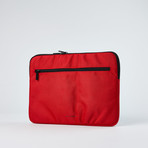 Scuderia Ferrari Protective Notebook Sleeve // Red + Black Piping (11")