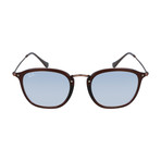 Men's Square Sunglasses // Brown + Gray Flash Gradient