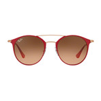 Steel Sunglasses // Red + Pink Gradient