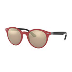 Rayban // Injected Sunglasses // Red + Light Brown