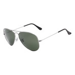 Large Metal Aviator Sunglasses // Gunmetal // Polarized