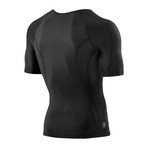 SKINS DNAmic Mens S/S Top // Black/Black (Small)