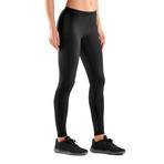 SKINS DNAmic Womens Long Tights Black/Black (X-Small)