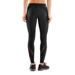 SKINS DNAmic Womens Long Tights Black/Black (X-Small)