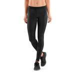 SKINS DNAmic Womens Long Tights Black/Black (X-Small)